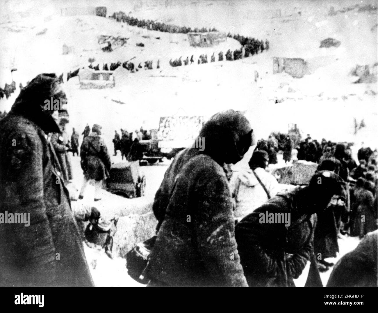 German prisoners of war captured by the Russians in the defense of ...
