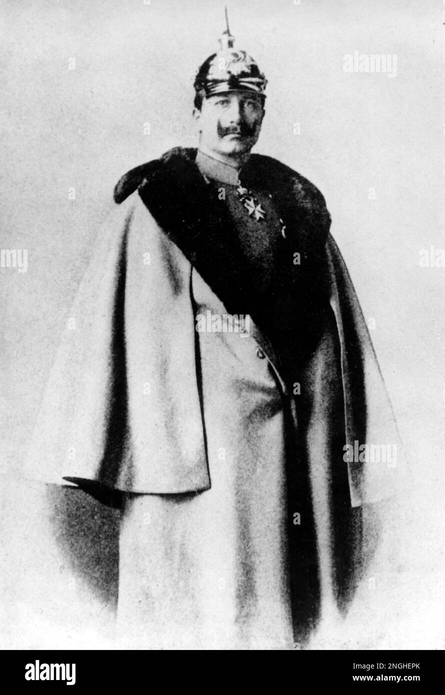 Germany's Kaiser Wilhelm II, 37, is shown in 1896, eight years after ...