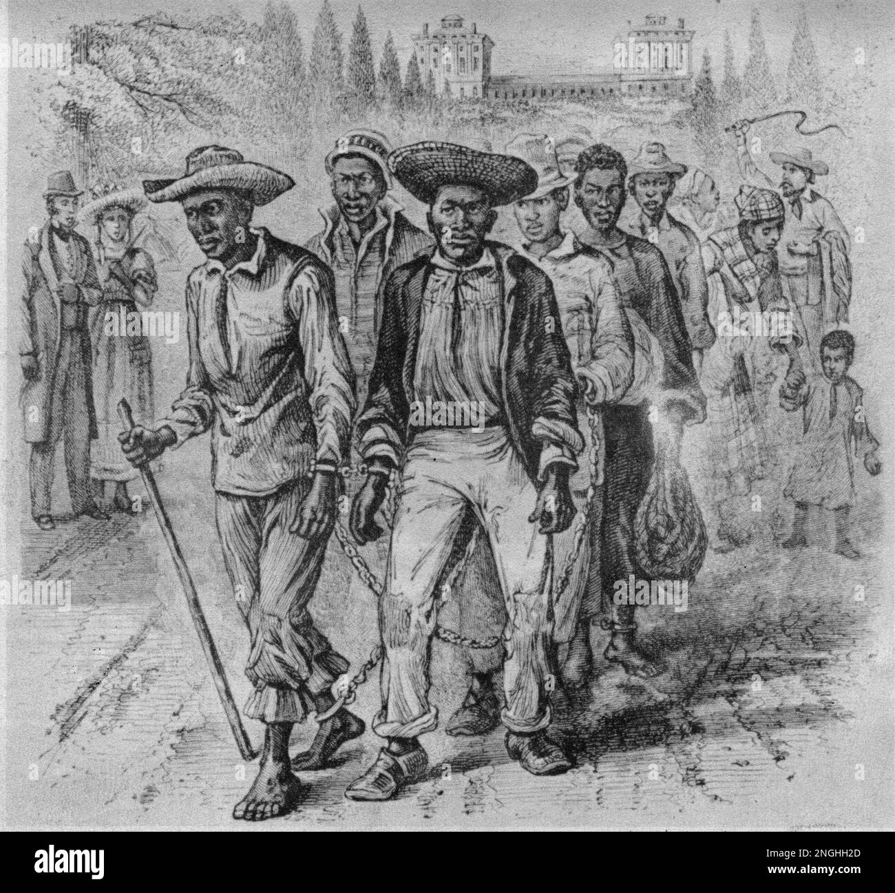 This is an undated photo of an illustration of preCivil war life