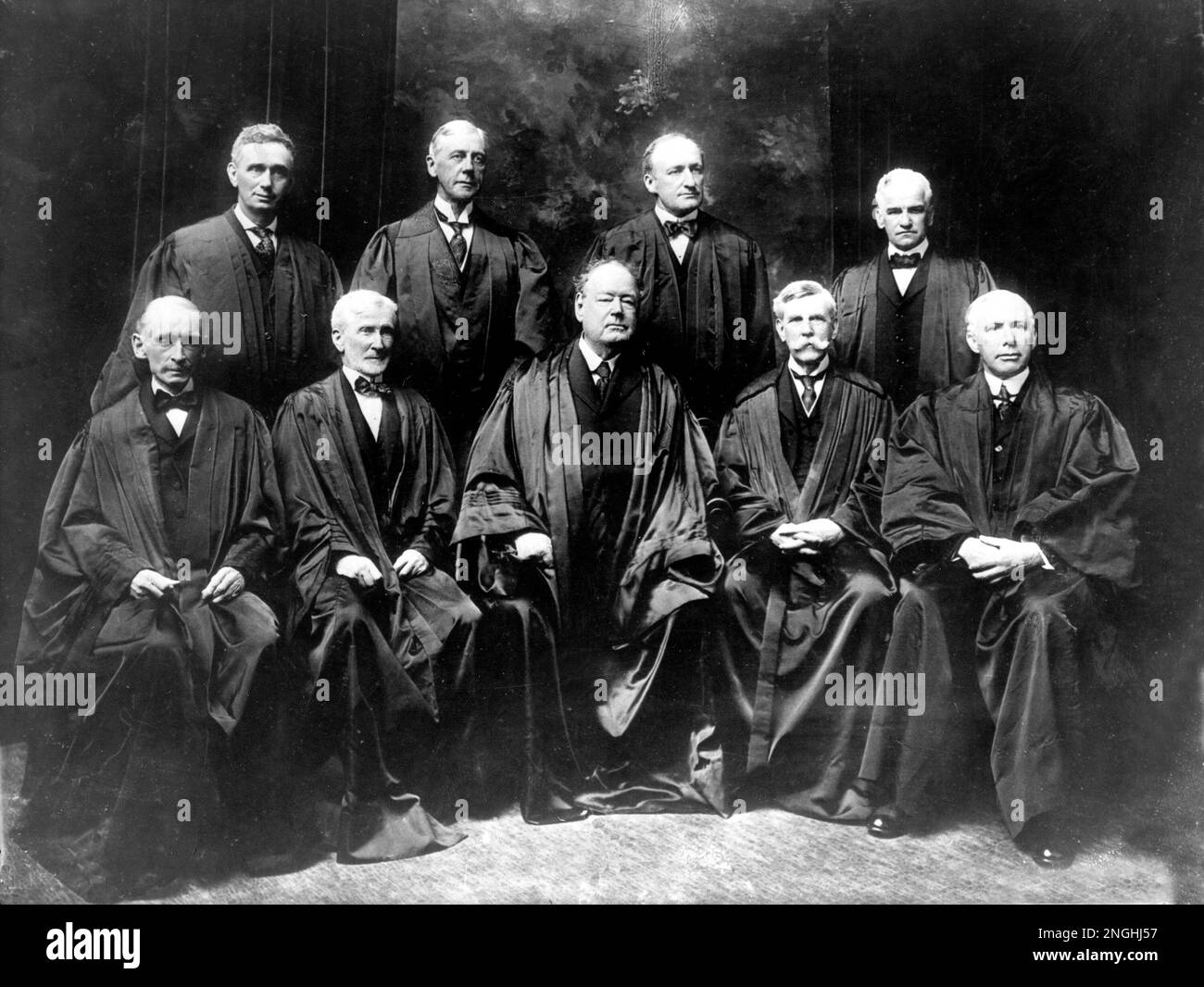 Members of the Supreme Court of the United States pose in their