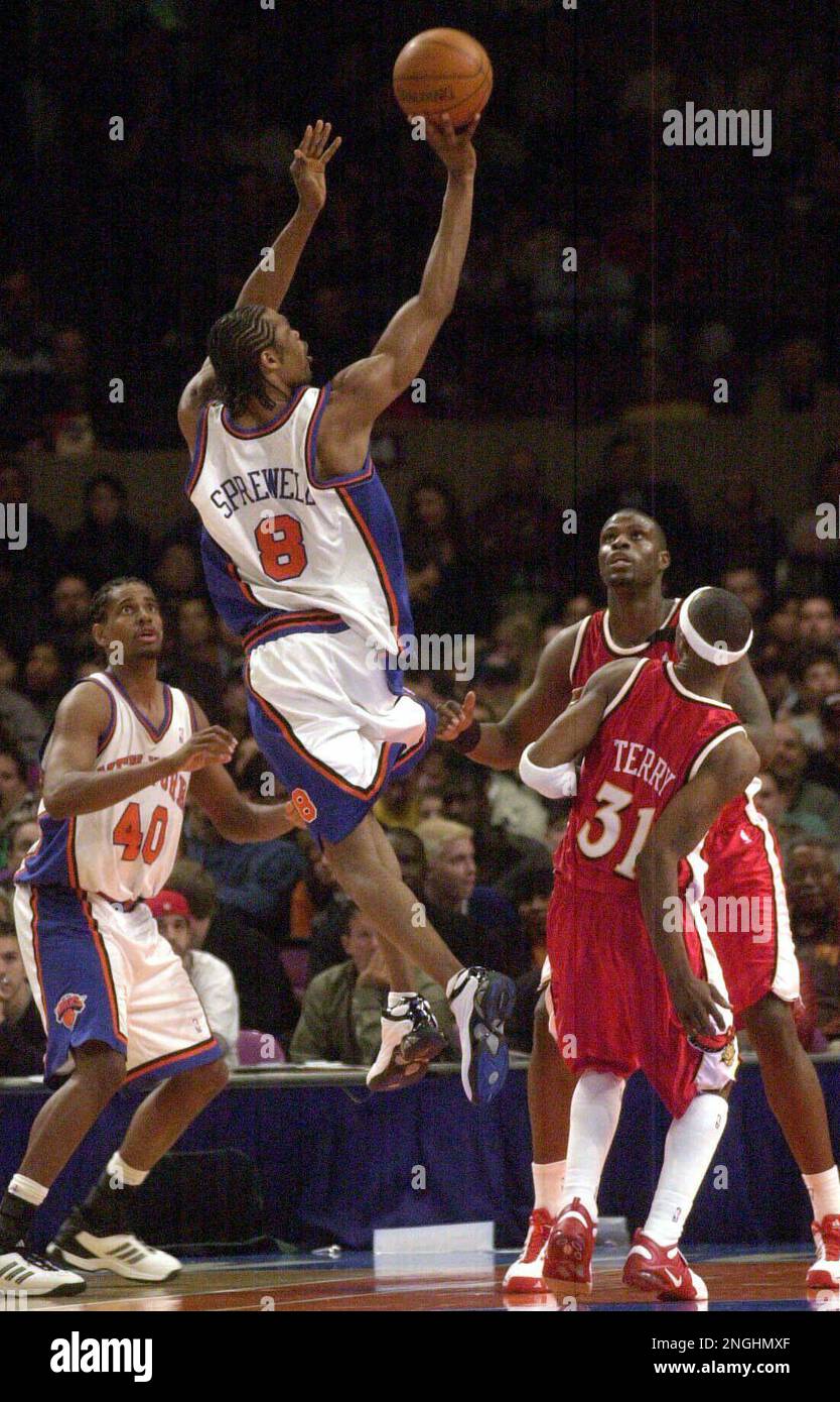 Latrell Sprewell New York Knicks Editorial Image - Image of hoop