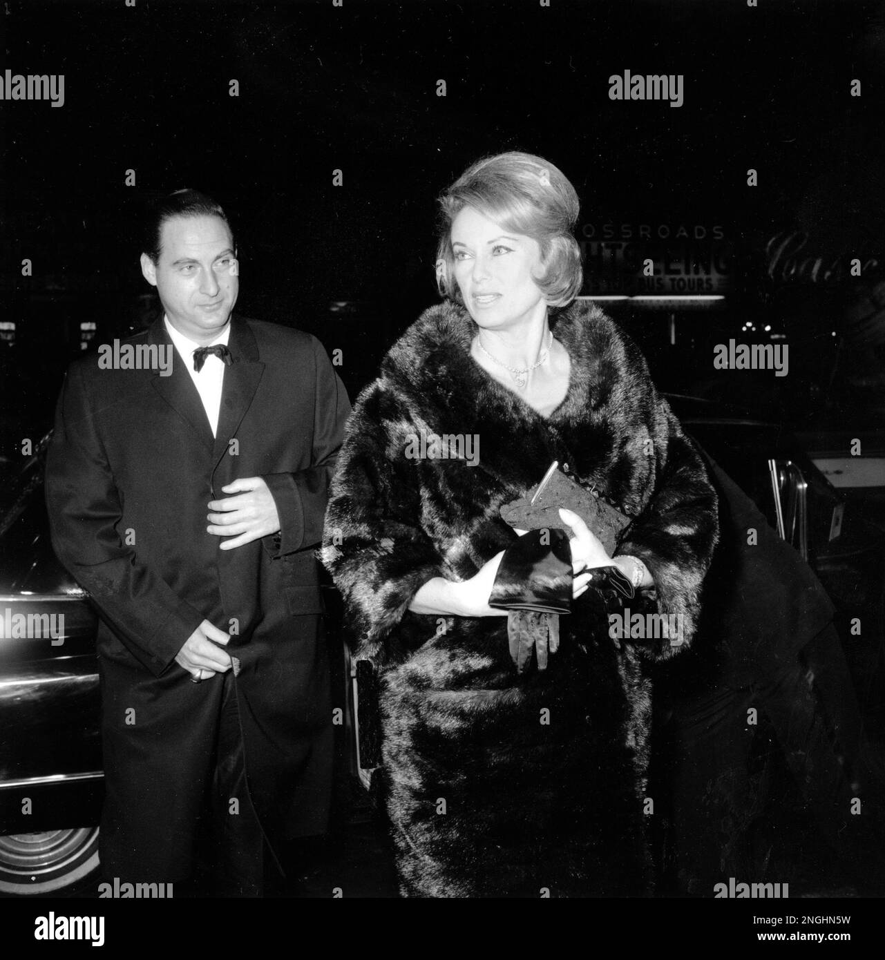 Sid Caesar and his wife, Florence, arrive at New York's Cinerama ...