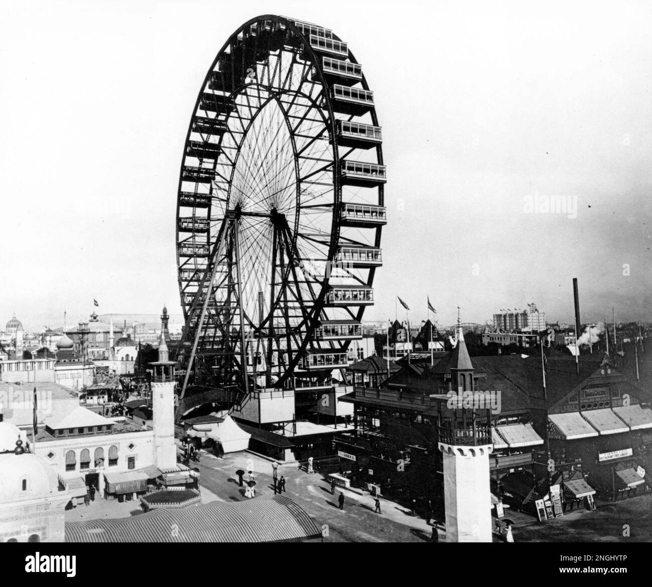 The grounds of the 1893 World's Columbian Exposition in Chicago, Ill ...
