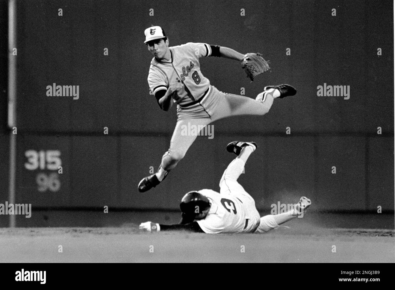 Baltimore Orioles baseball player Cal Ripken Jr. at bat -- Please credit  photographer Kirk Schlea Stock Photo - Alamy