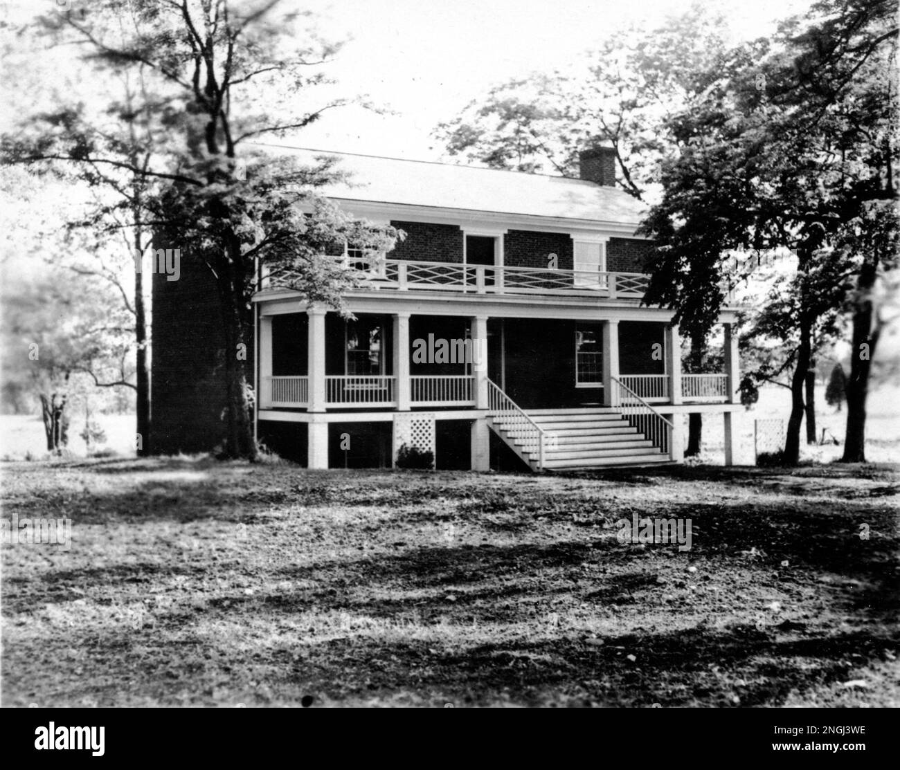 The rebuilt Wilmer McLean house at Appomatox Court House, Va., is shown