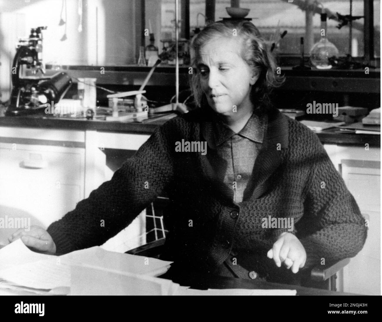 Professor Dorothy Crowfoot Hodgkin, winner of the 1964 Nobel Prize for