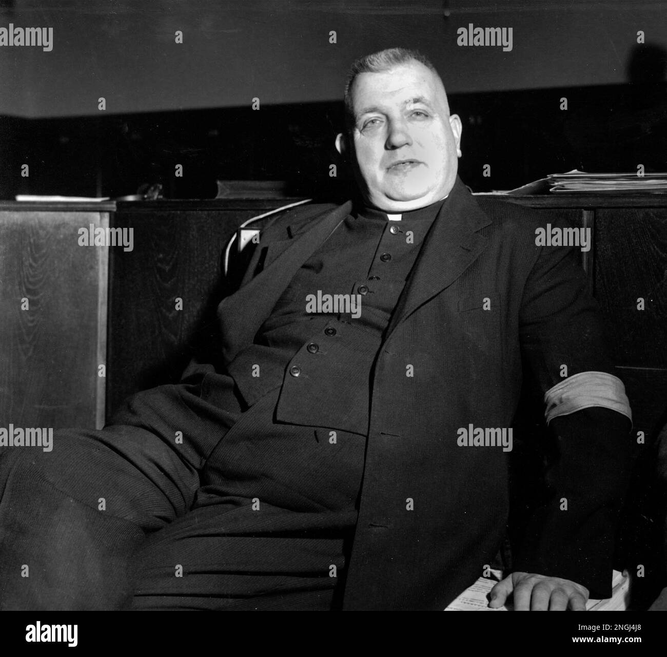 This is a 1947 photo of Dr. Joseph Tiso, former priest of the Roman