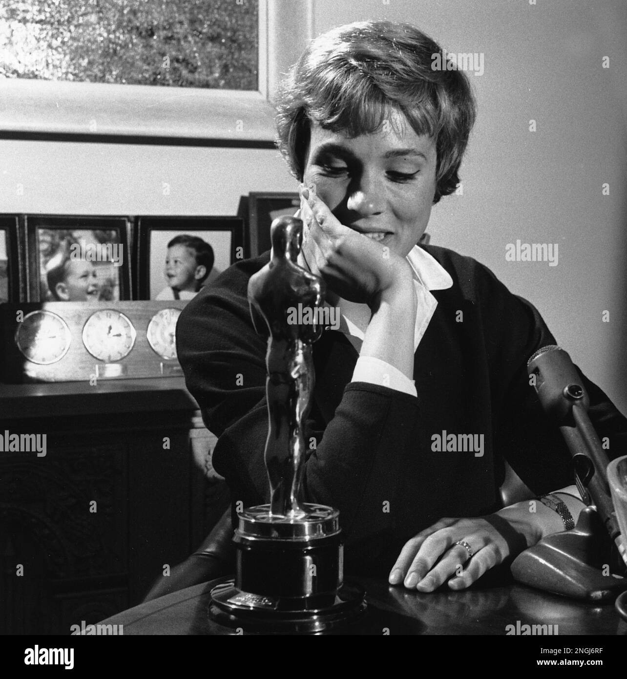 Julie Andrews is photographed on April 6, 1965 in Hollywood, Ca. as she