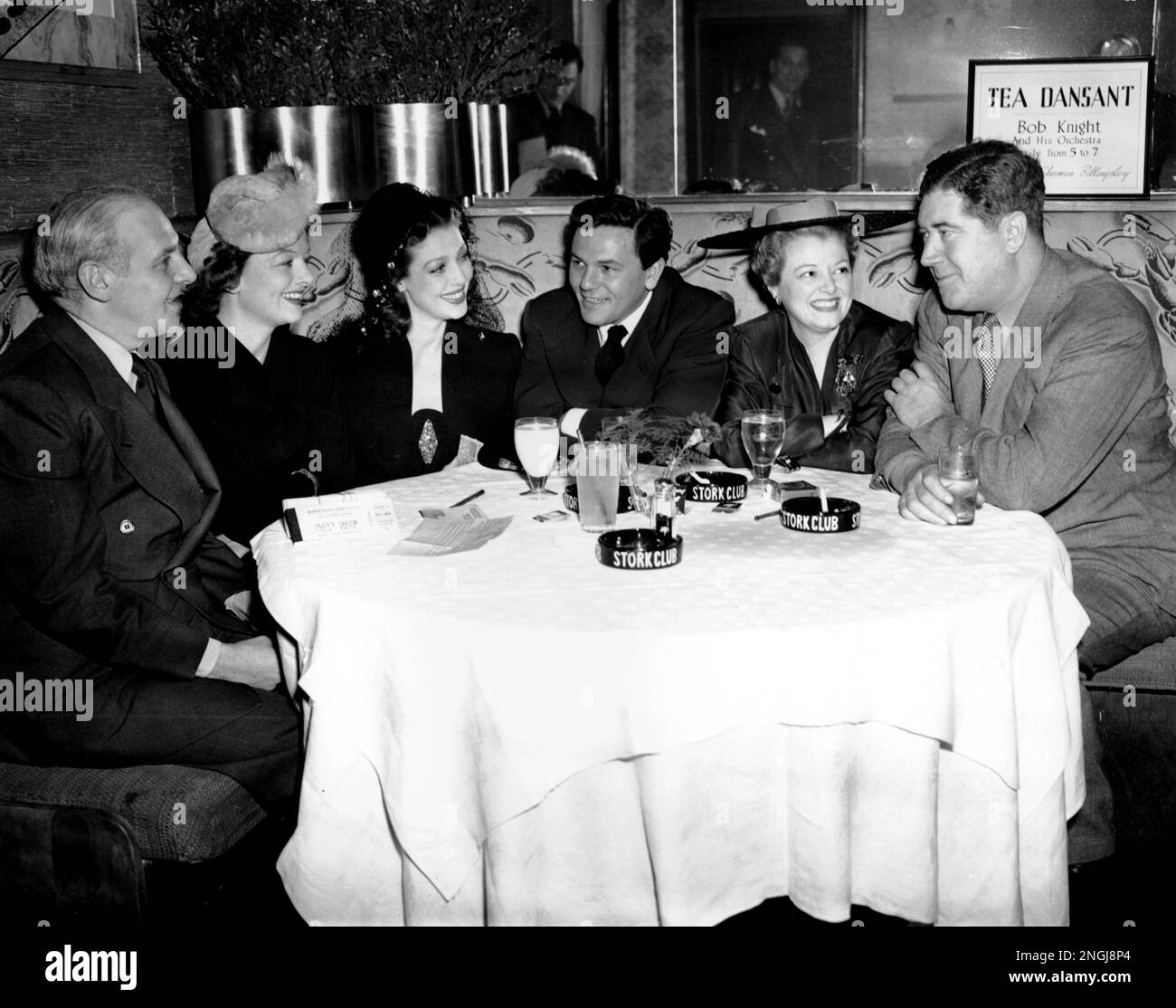 Writers and movie stars gather at New York's Stork Club, March 8, 1942