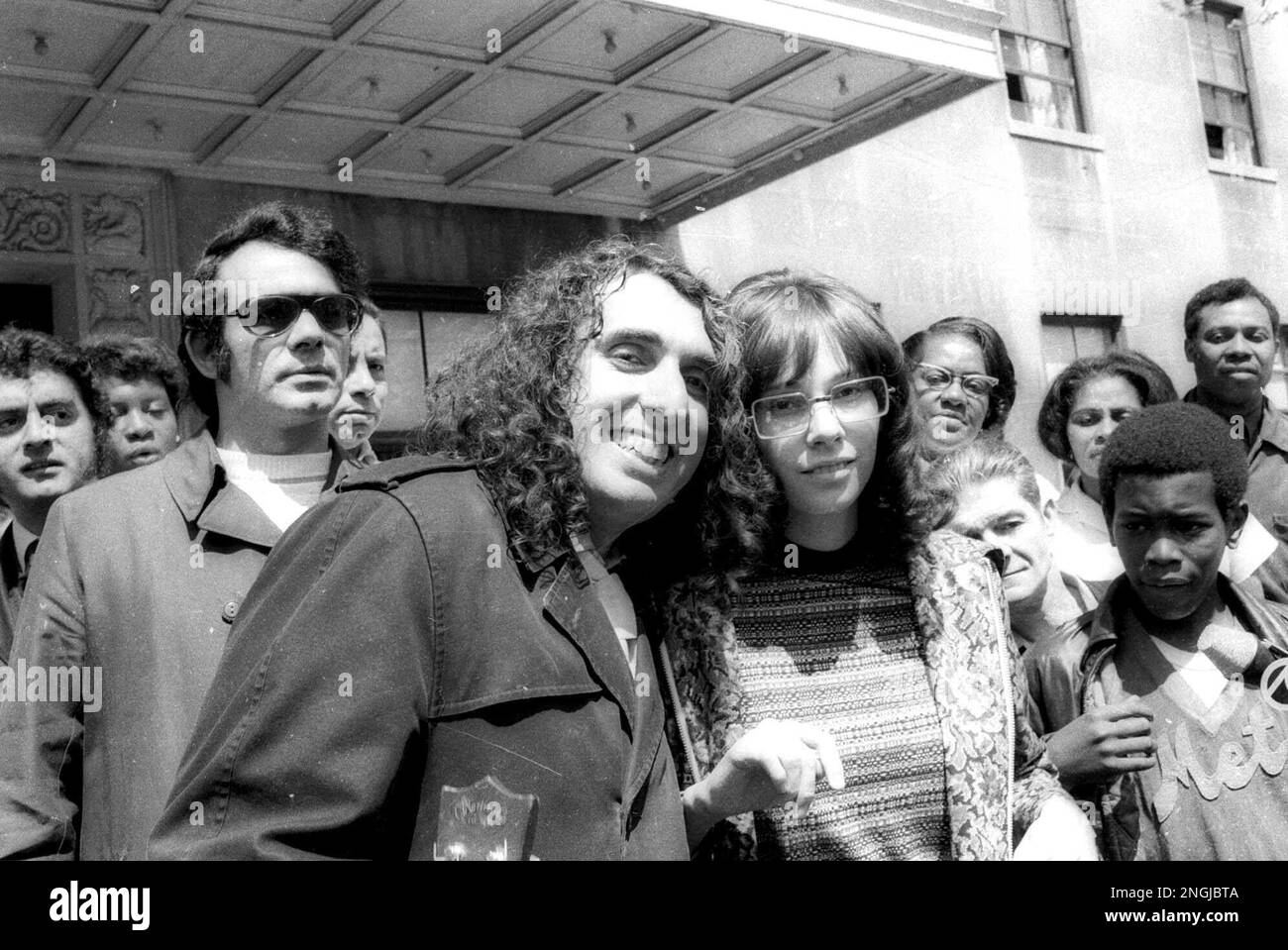 Entertainer Tiny Tim and his wife, Victoria are shown leaving Doctor's