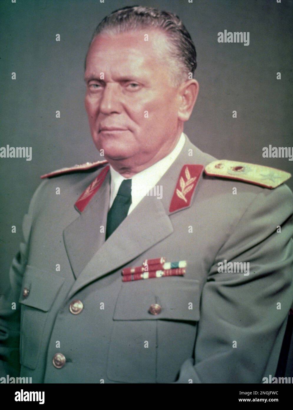 This is a March 1956 photo of Yugoslavian president Josip Broz Tito
