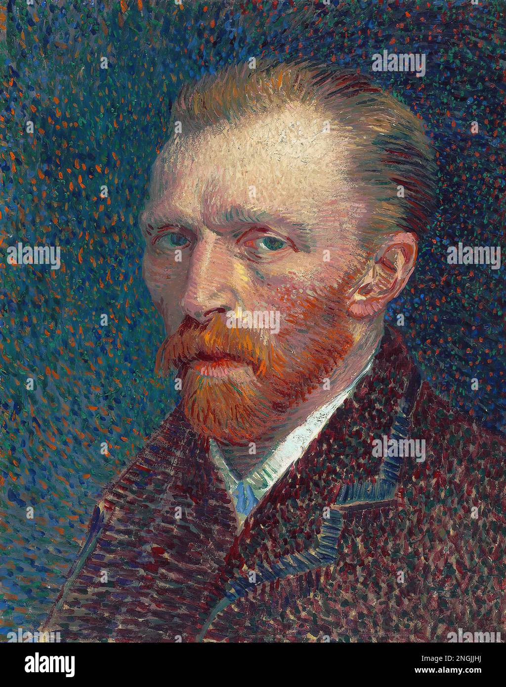 Self-Portrait (1887) by Vincent van Gogh (Dutch, 1853-1890) Ultra High ...