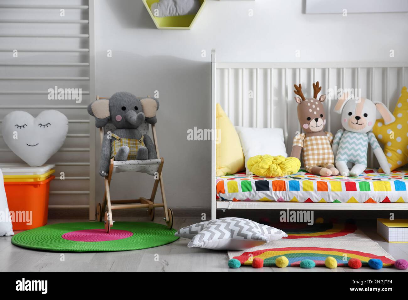 Interior design baby nursery plush hi-res stock photography and images ...