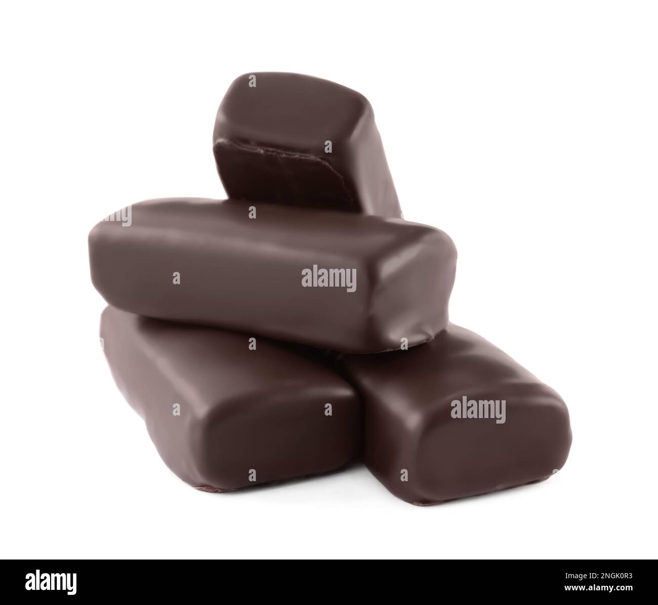 Delicious glazed curd snack on white background Stock Photo - Alamy