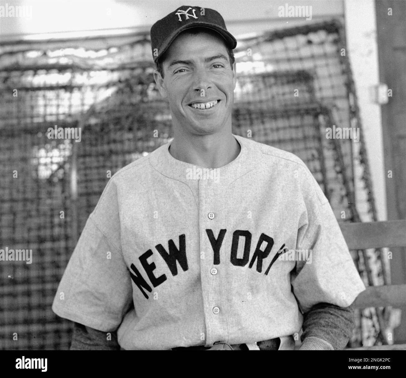 A head shot of "Yankee Clipper" Joe DiMaggio, as he appeared during
