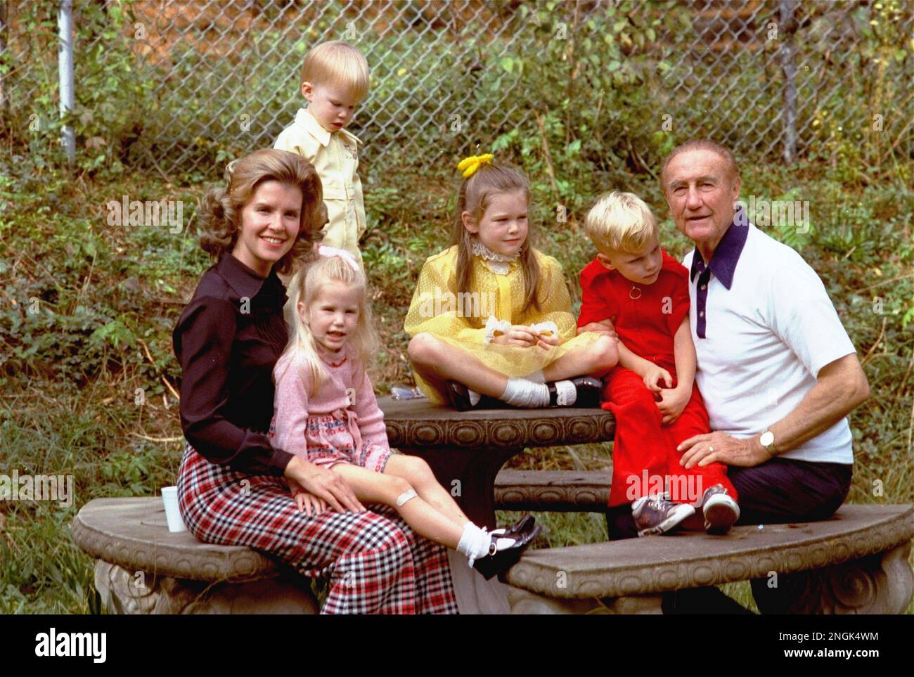 Sen. Strom Thurmond of South Carolina, his wife, Nancy, and their
