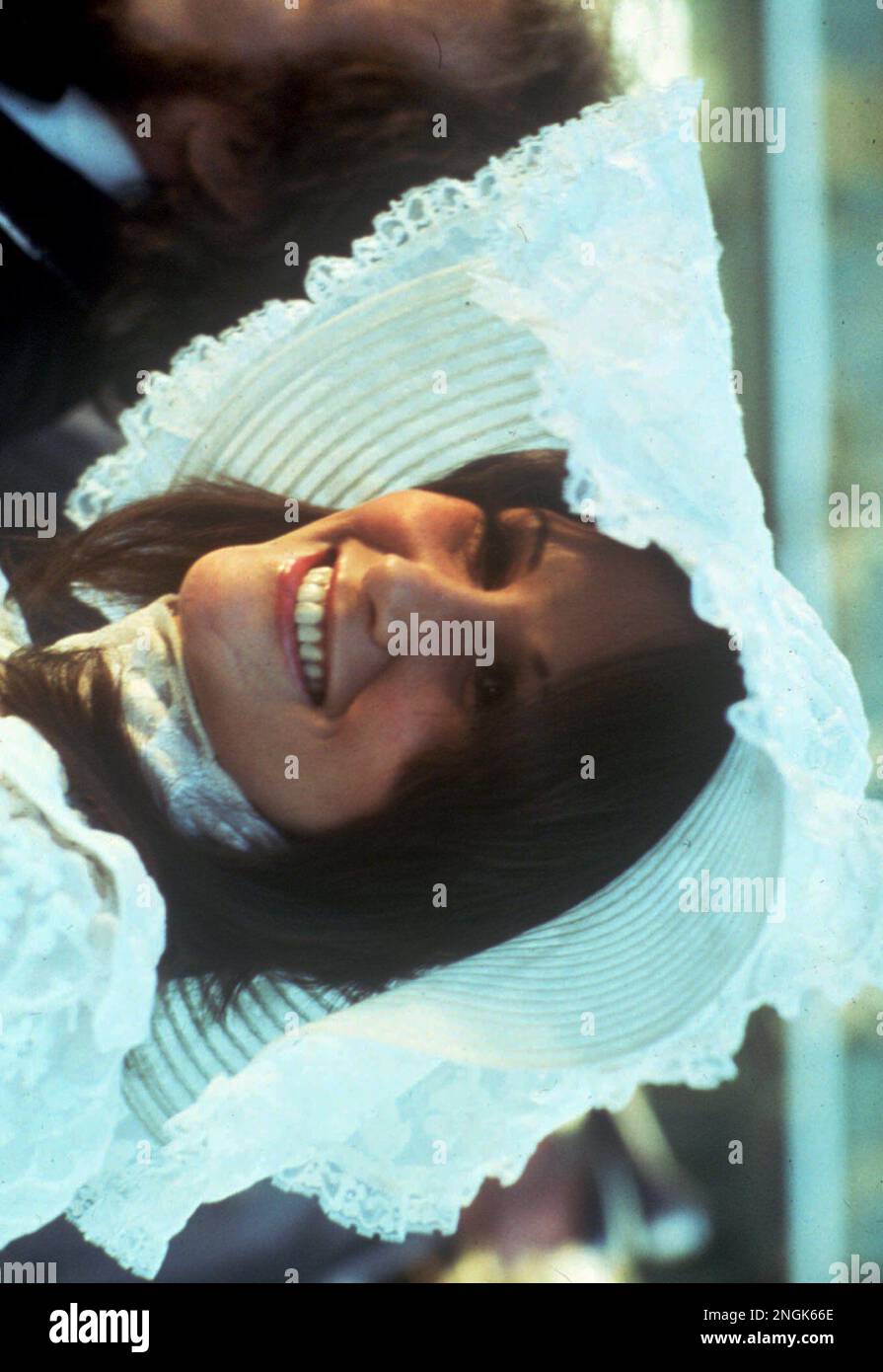 Actress Linda Lovelace, who starred in "Deep Throat," arrives at the