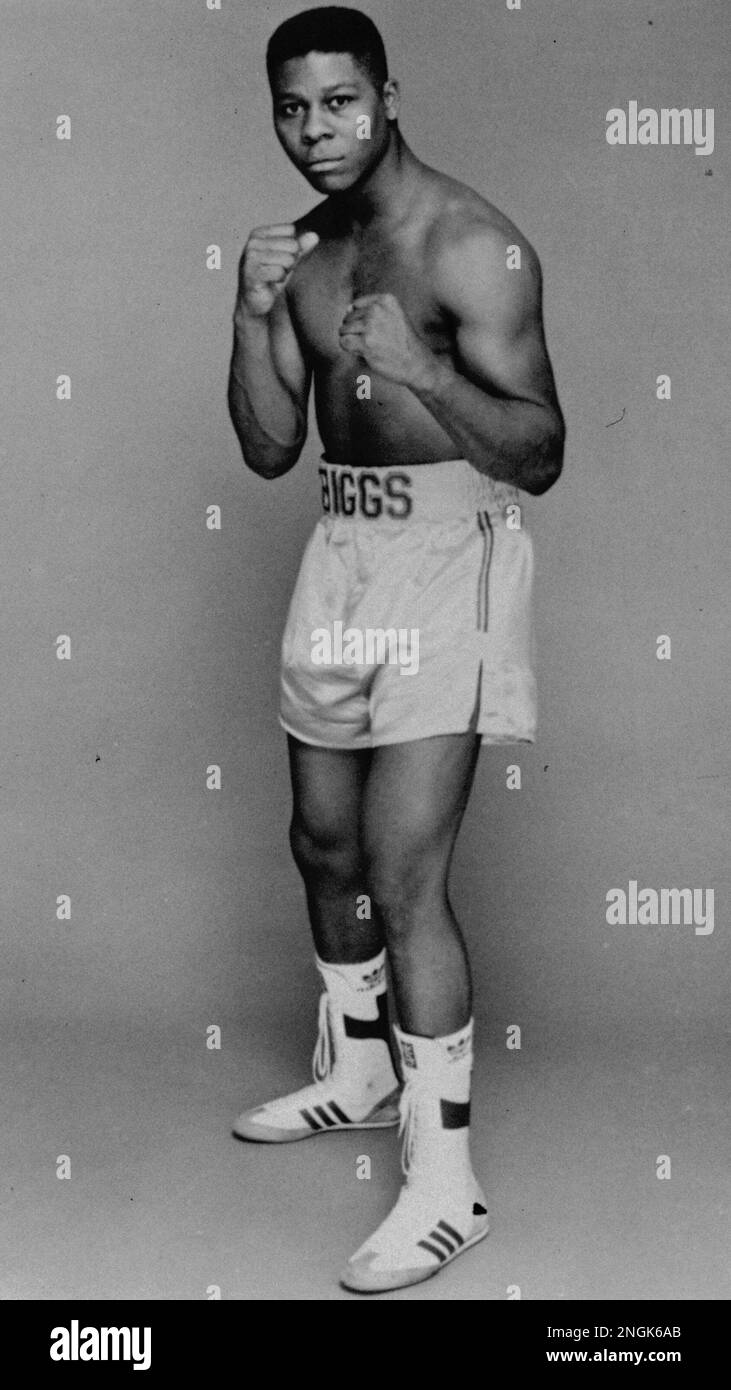 Tyrell Biggs, Olympic Boxer, is pictured in this undated posed action photo. (AP Photo Stock