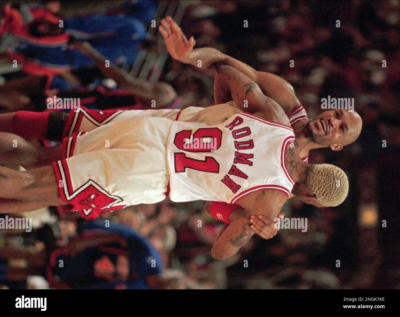 The Chicago Bulls' Dennis Rodman during Game 3 of a first-round