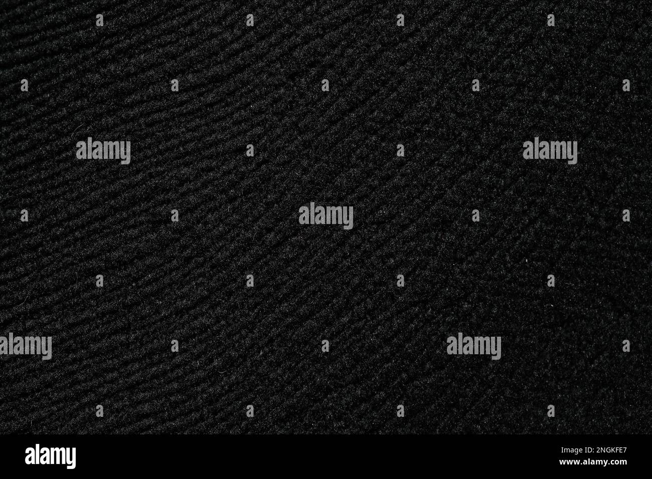 Black textile background for your strict interior. Stock Photo