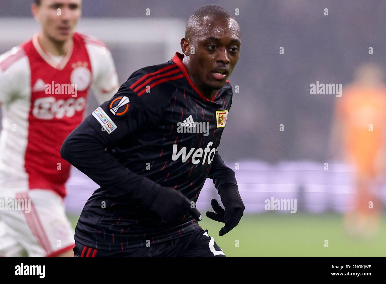 16-02-2023: Sport: Ajax v Union Berlin  AMSTERDAM, NETHERLANDS - FEBRUARY 16:  during the match UEFA Europa League AFC Ajax and 1. FC Union Berlin at Stock Photo