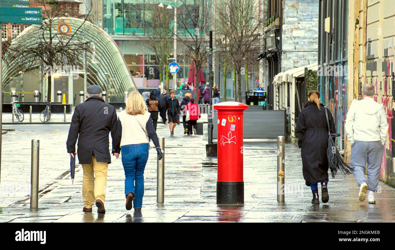 Glasgow, Scotland, UK 18th February, 2023. UK Weather dixon street