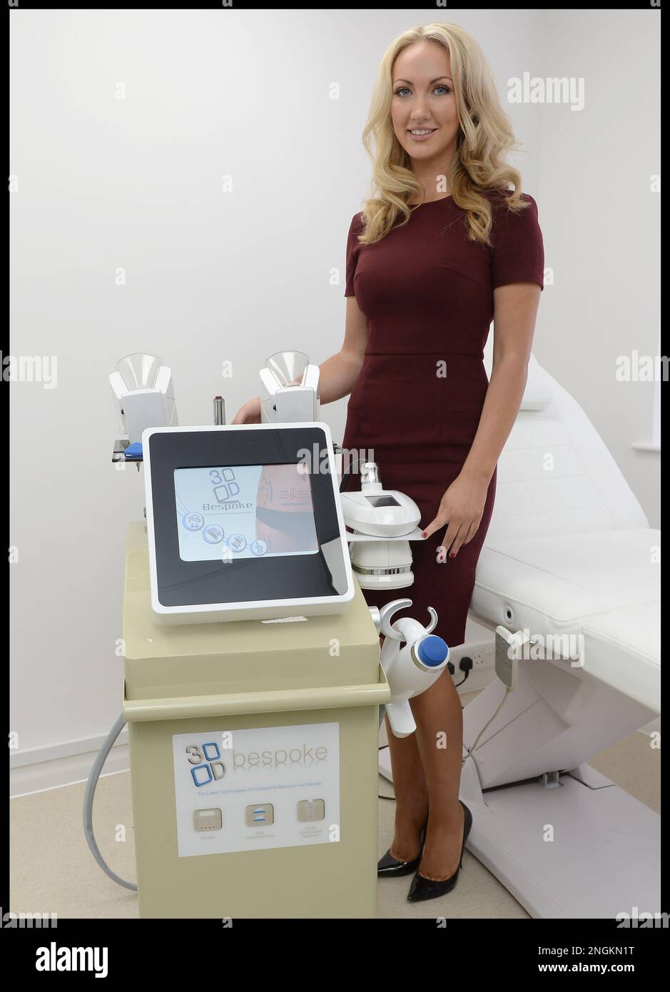 Image ©Licensed to Parsons Media. 04/03/2016. London, United Kingdom. Apprentice winner Dr Leah Totton and Lord Alan Sugar.  Apprentice winner Dr Leah Totton and Lord Alan Sugar. Dr Leah Totton alongside Lord Alan Sugar for the opening of her second clinic in Loughton.General view of Dr Leah second clinic  Picture by Andrew Parsons / Parsons Media Stock Photo