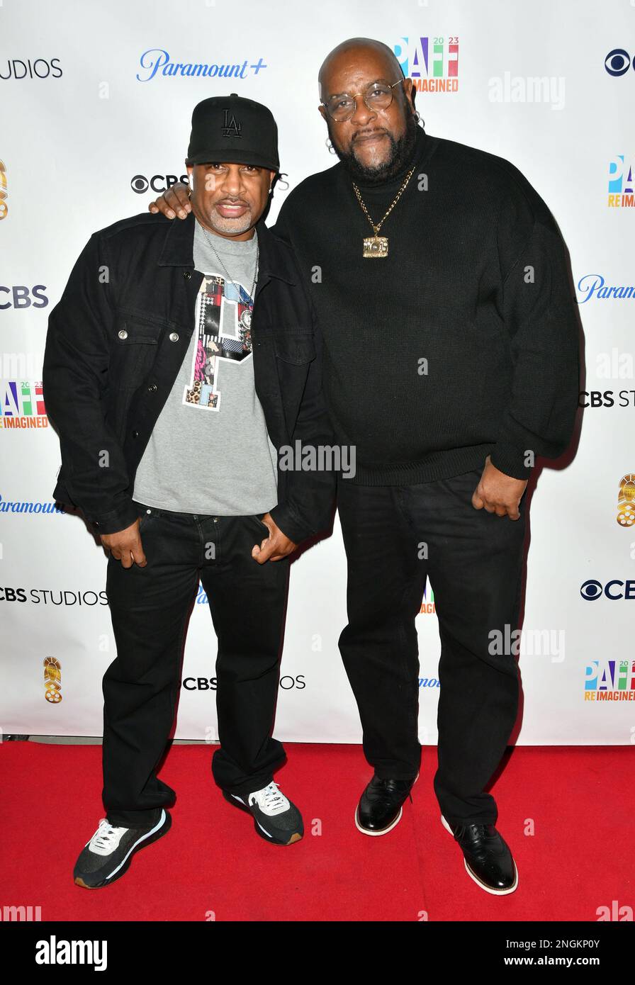 Los Angeles, Ca. 17th Feb, 2023. L.A.'S OWN DJ TWINN, DJ Alonzo Williams attend the'Eve After Dark' film premiere that Pays Homage to the World-Renowned West Coast Hip Hop Club at the 2023 Pan African Film & Arts Festival on February 17, 2023 at the Cinemark BHC & XD in Los Angeles, California. Credit: Koi Sojer/Snap'n U Photos/Media Punch/Alamy Live News Stock Photo