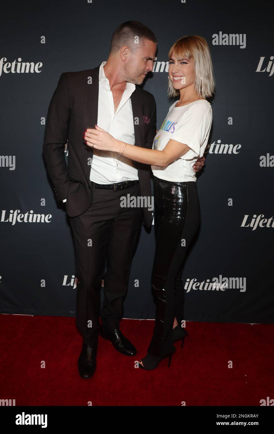 West Hollywood, Ca. 17th Feb, 2023. Colin Egglesfield, Laura Ramsey at the premiere of A Rose For Her Grave: The Randy Roth Story on February 17, 2023 at The London Hotel n West Hollywood, California. Credit: Faye Sadou/Media Punch/Alamy Live News Stock Photo