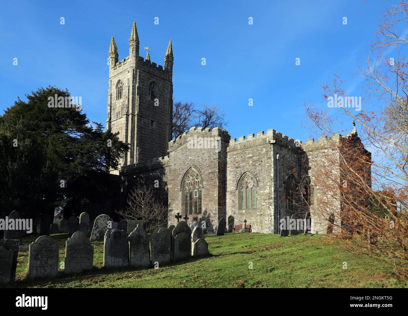 St Stephen's Church, St Stephen in Launceston, Cornwall, England Stock Photo