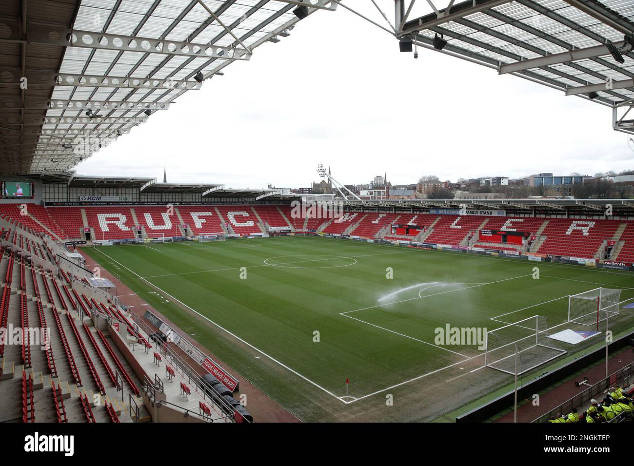 A general view inside the stadium before the Sky Bet Championship match ...