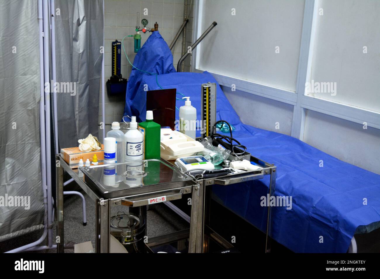 Cairo, Egypt, February 11 2023 A medical center, clinic, a place for first aid in emergency