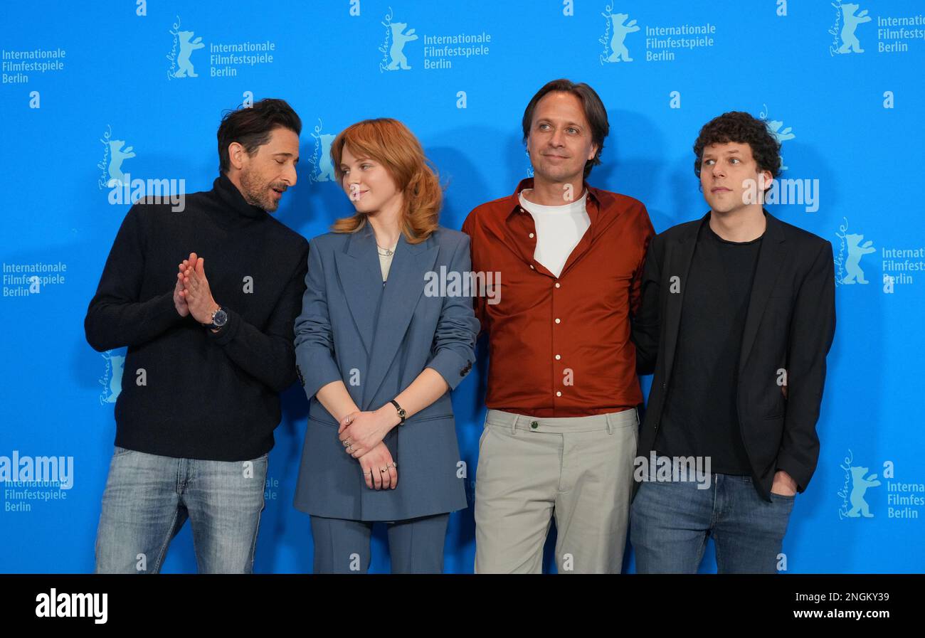Munich, Germany. 27th June, 2019. Director Riley Stearns (r) and actor  Jesse Eisenberg are standing on the red carpet of the Filmfest Munich,  which opens with the comedy The Art of Self-Defense