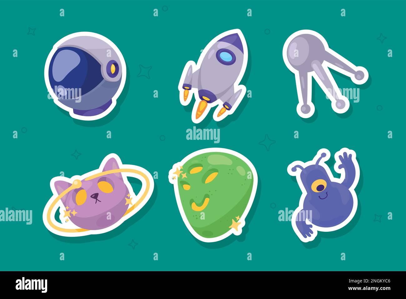 six space outer icons Stock Vector Image & Art - Alamy