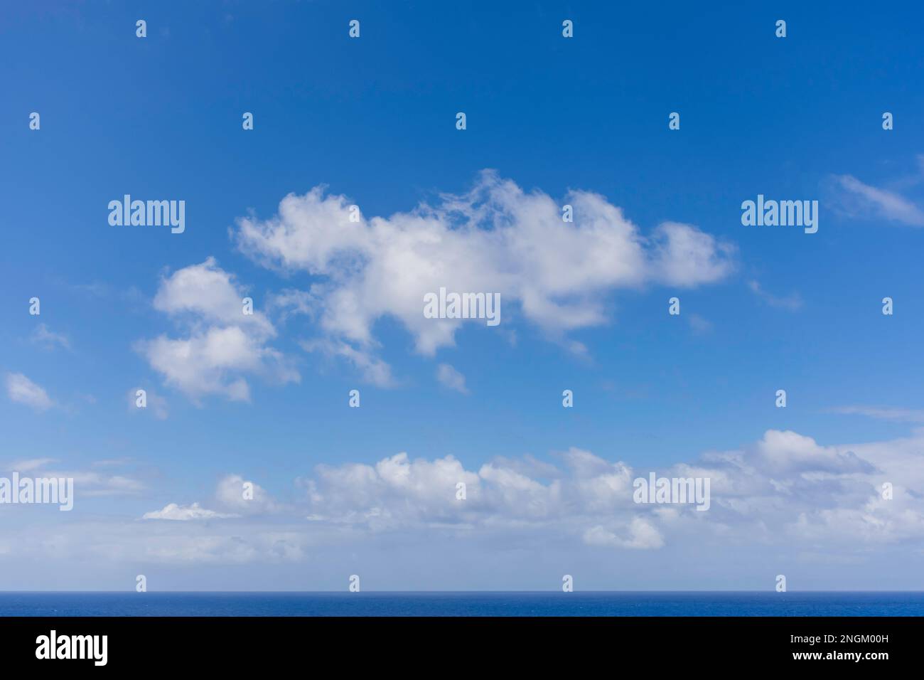 View of Caribbean Sea from P&O Arvia cruise ship, Lesser Antilles, Caribbean Stock Photo