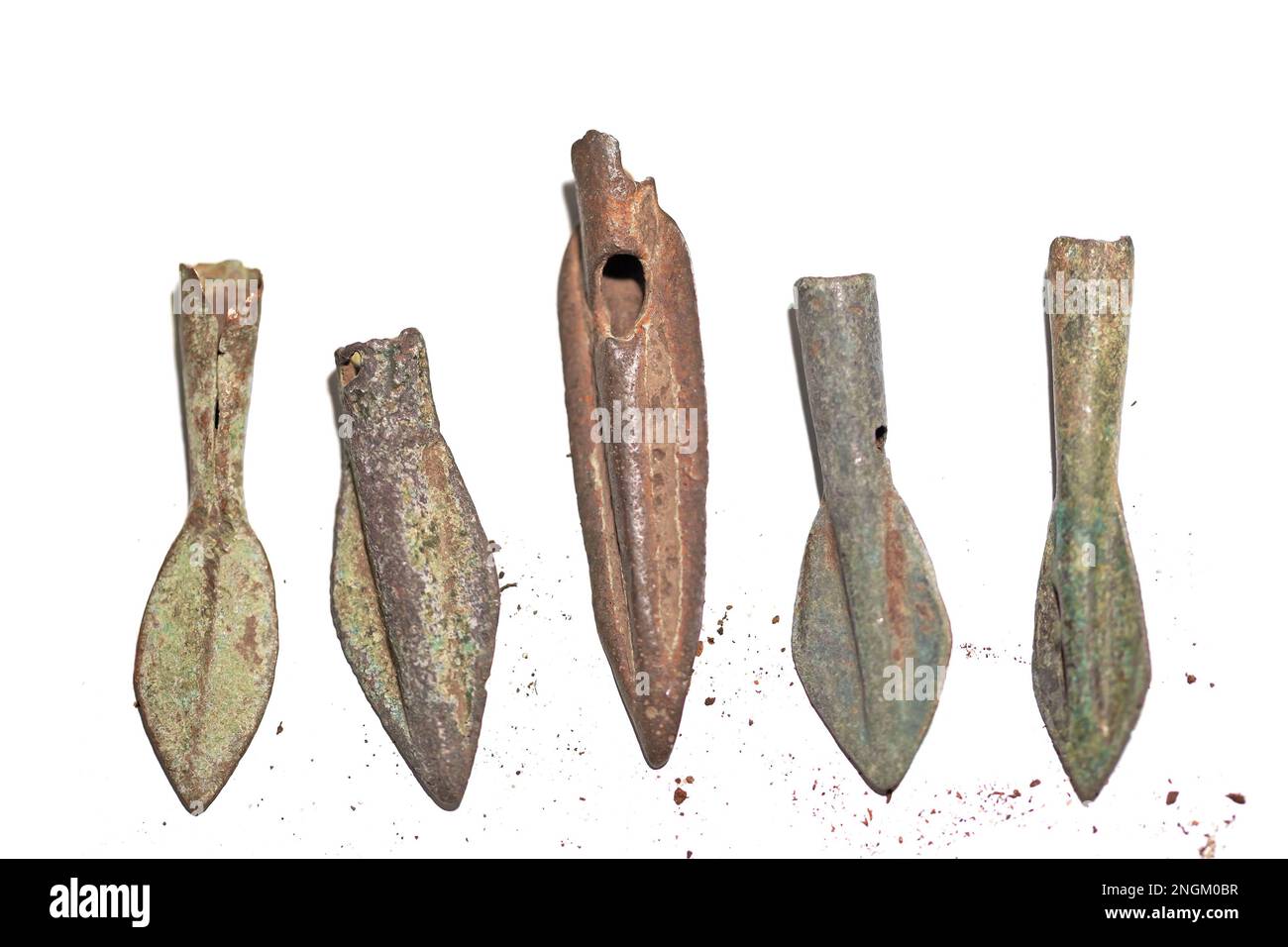 Ancient Scythian Bronze Arrowheads. Ancient Weapons Stock Photo Alamy