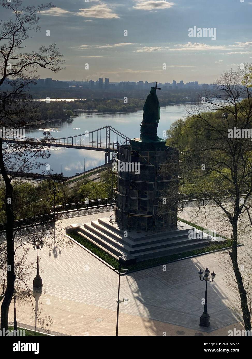 Monument to Prince Volodymyr in Kyiv. Monument to vladimir great in the ...