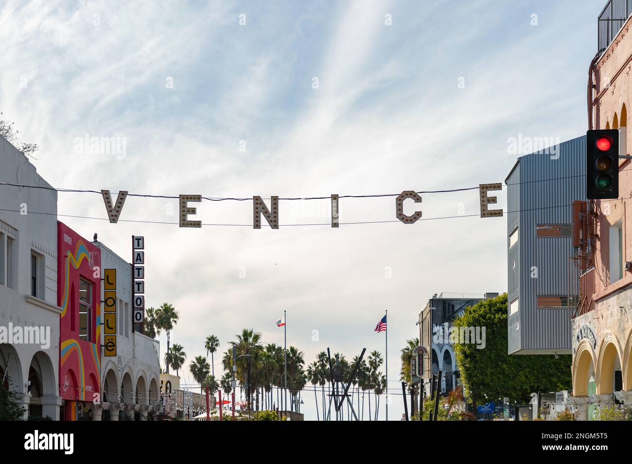 A picture of the iconic Venice sign Stock Photo Alamy