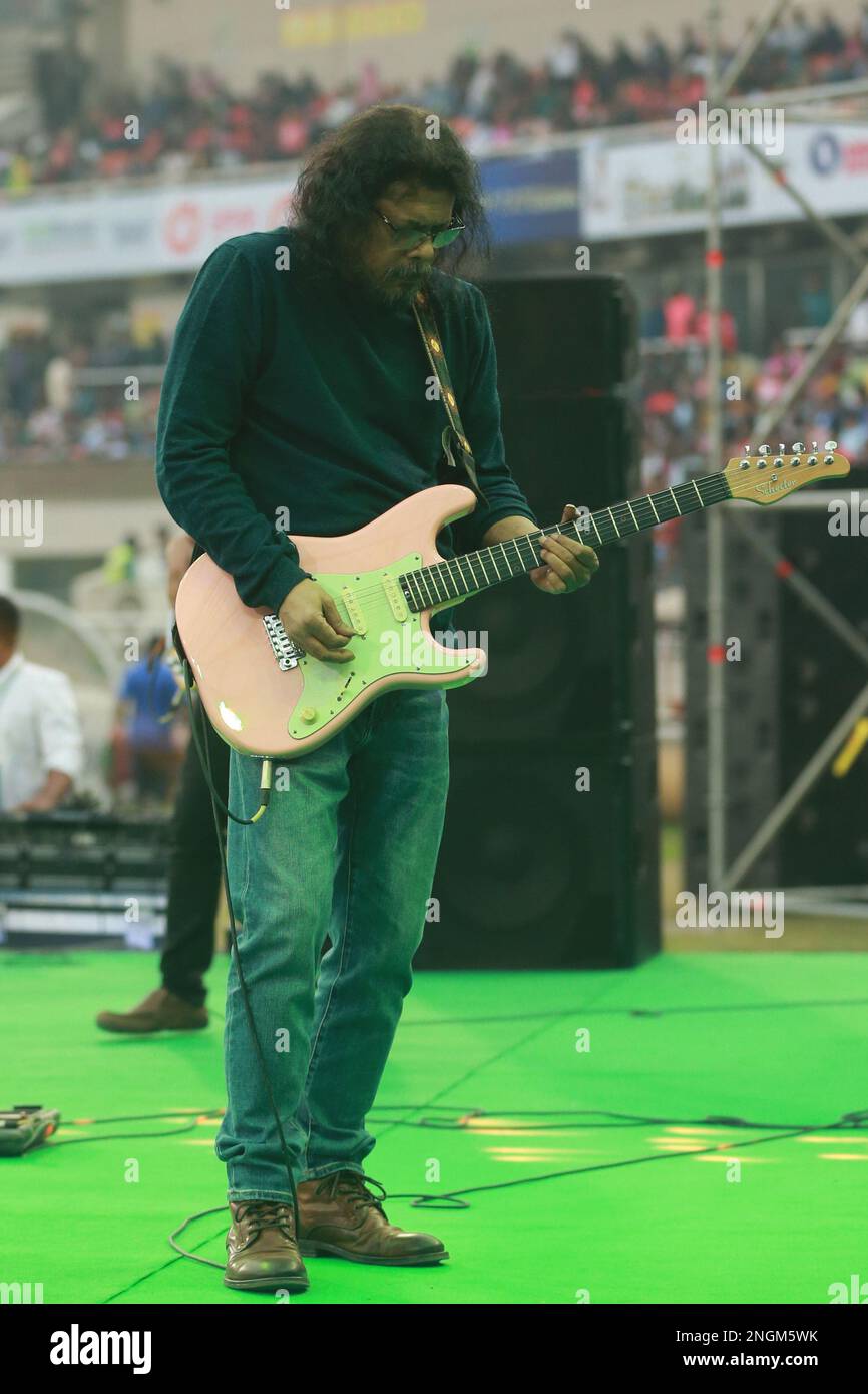 An electric atmosphere greeted band Nagar Baul, led by James performing