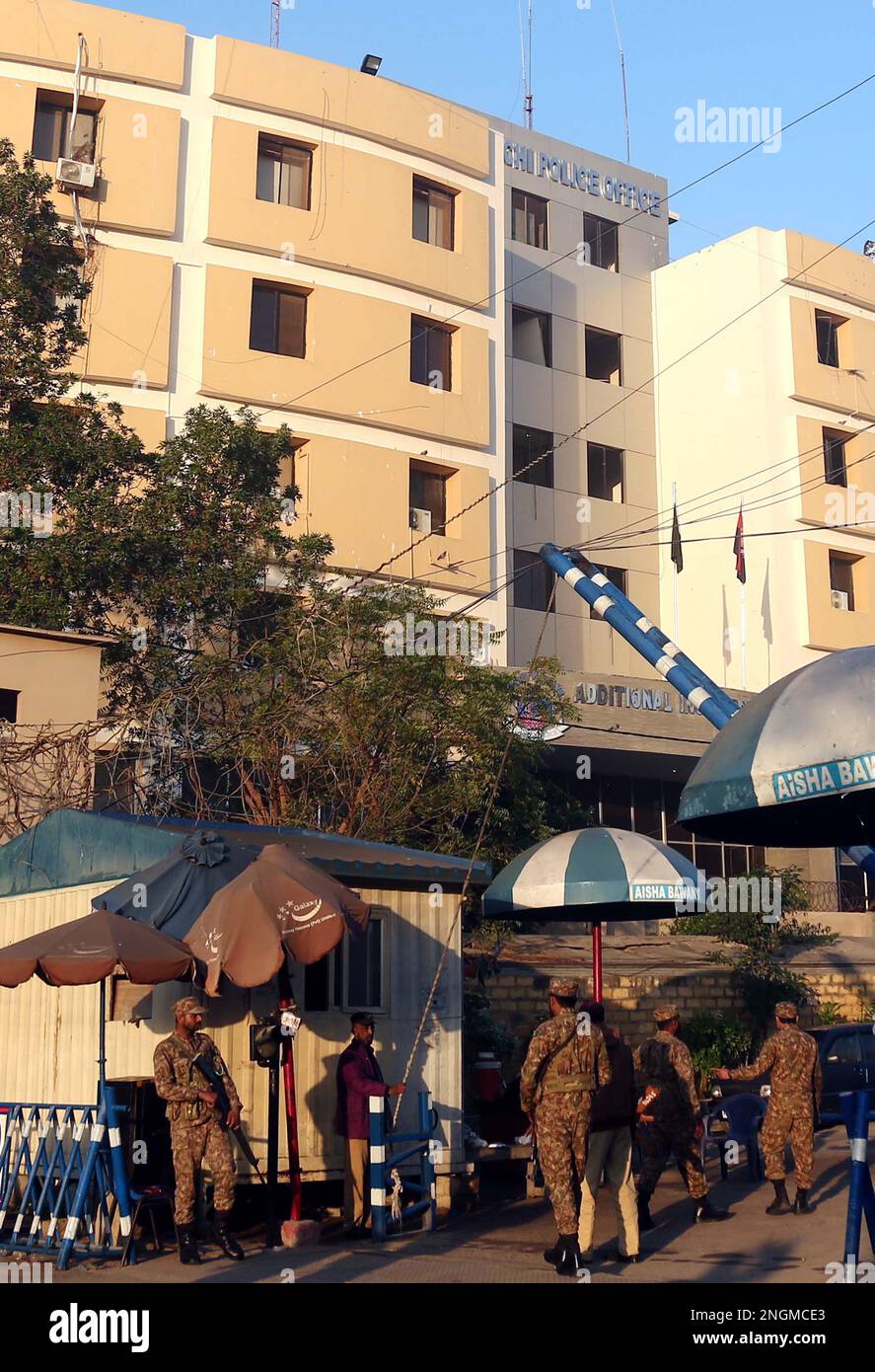 Security officials stand alert to avoid untoward incident as security