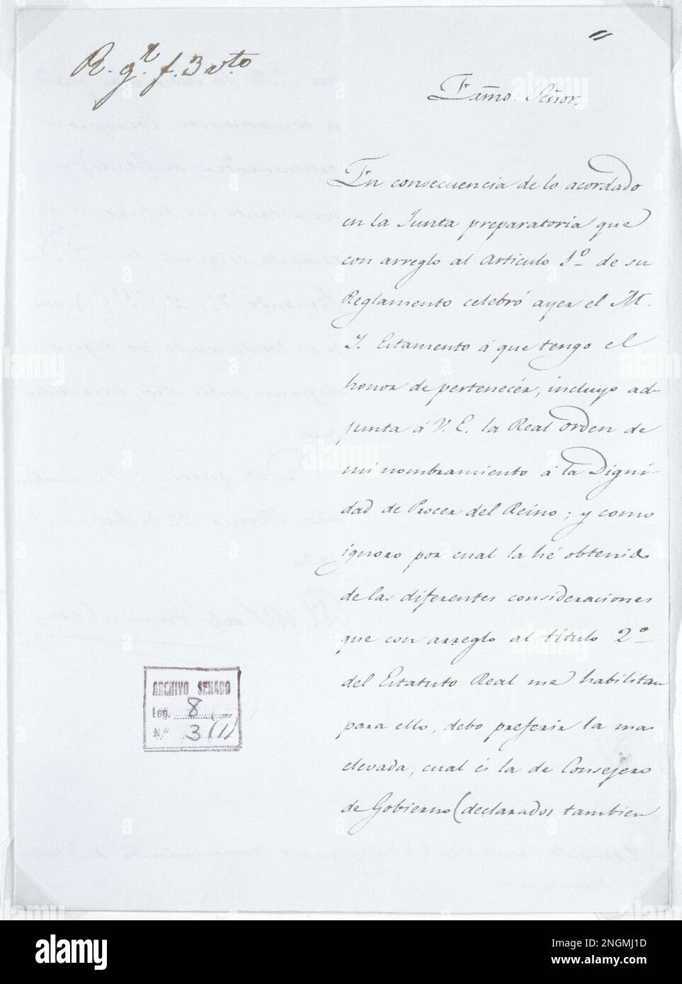 EXPEDIENTE AHUMADA NOMBRAMIENTO DEL DUQUE DE AHUMADA COMO PROCER DEL