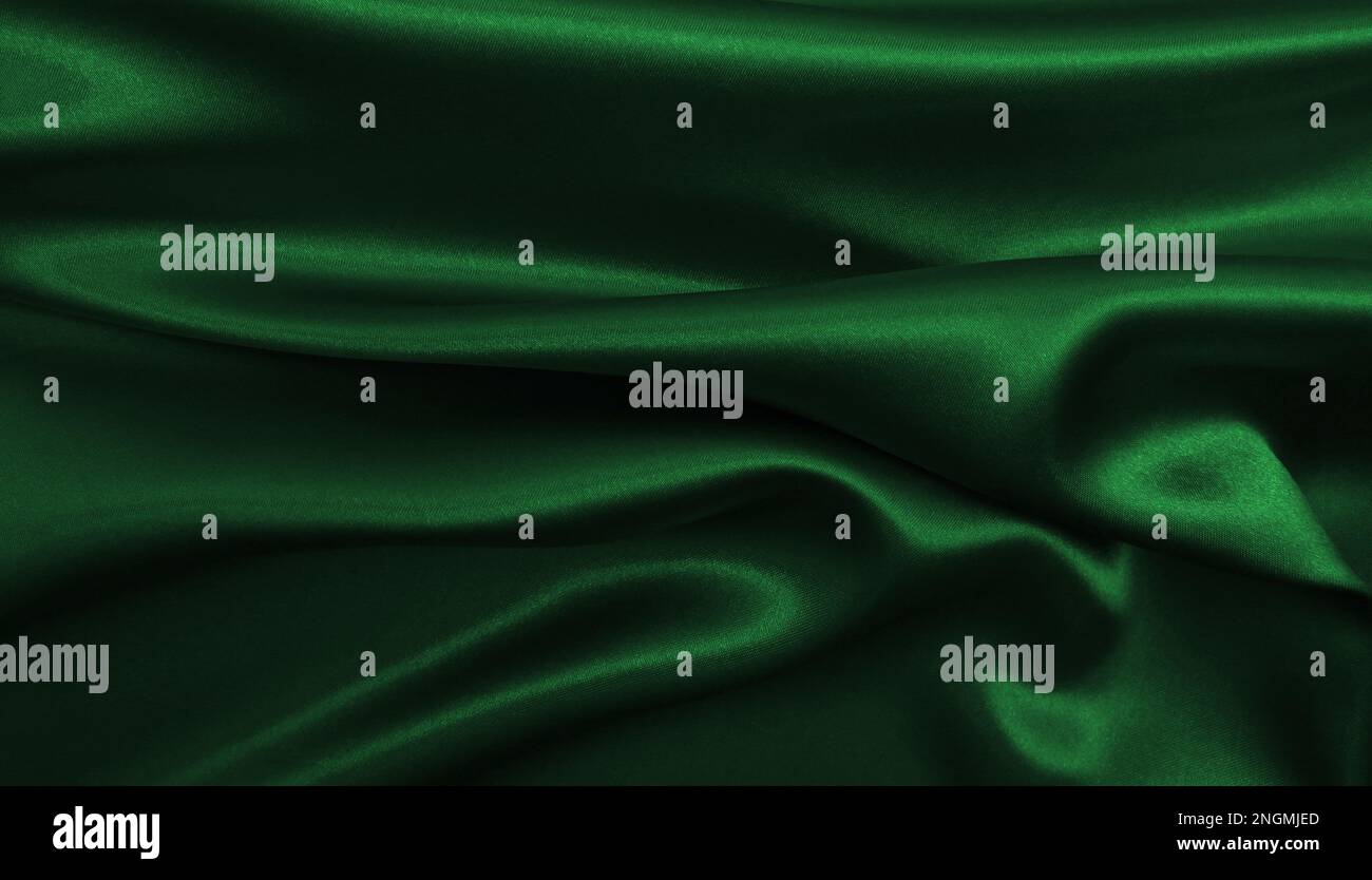 Smooth elegant green silk or satin luxury cloth texture can use as ...