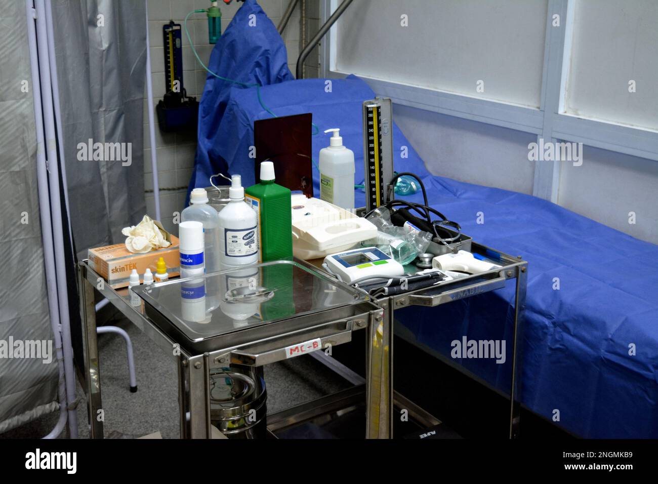 Cairo, Egypt, February 11 2023 A medical center, clinic, a place for first aid in emergency