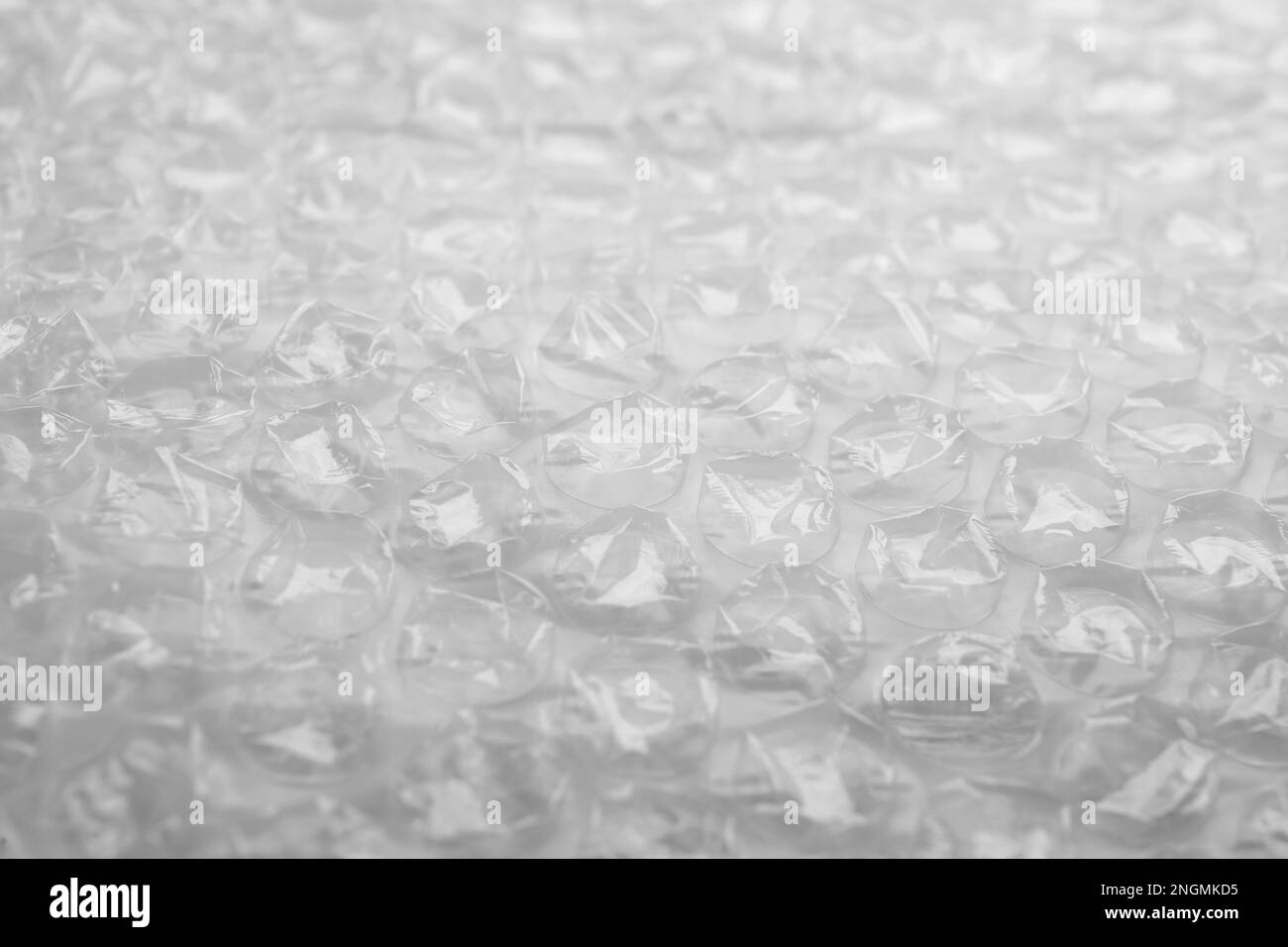Texture of bubble wrap as background, closeup Stock Photo
