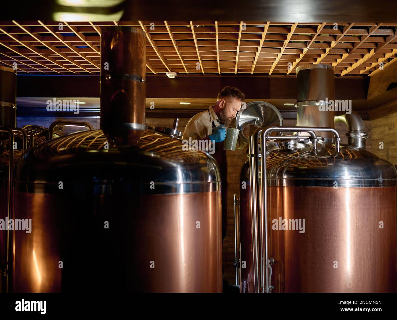 https://c8.alamy.com/comp/2NGMN5N/copper-boil-kettle-and-distillery-tanks-in-craft-beer-brewery-2NGMN5N.jpg