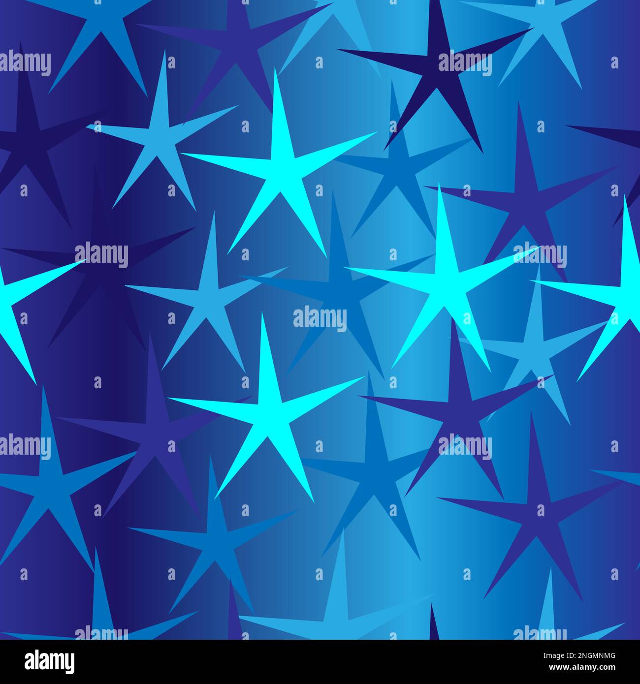 Seamless blue background with stars ; vector Stock Vector Image & Art