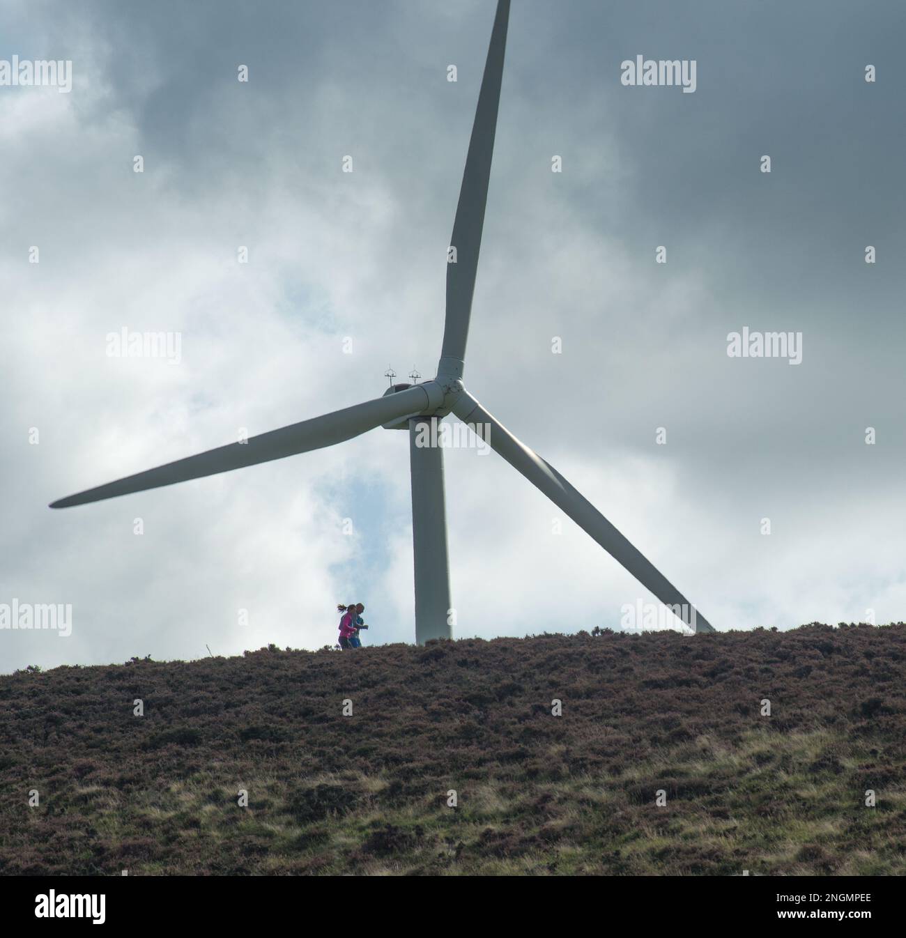 Minimalist image of wind turbine hi-res stock photography and images ...