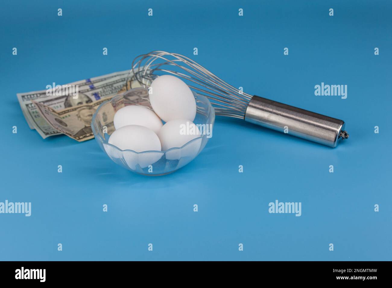 Concept image showing the high price of eggs Stock Photo Alamy