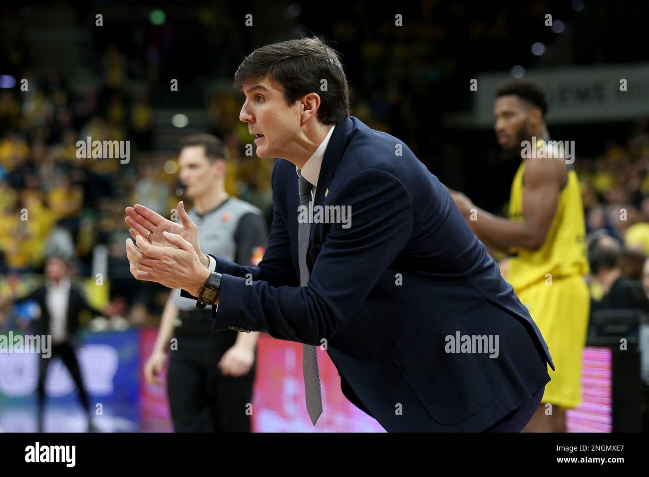 Oldenburg, Germany. 18th Feb, 2023. Basketball BBL Cup, semifinal, EWE