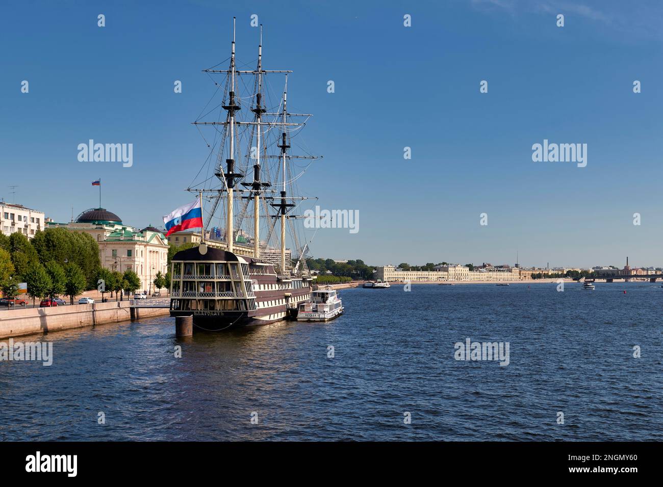 St. Petersburg Russia. Fregat Blagodat' ship Stock Photo - Alamy